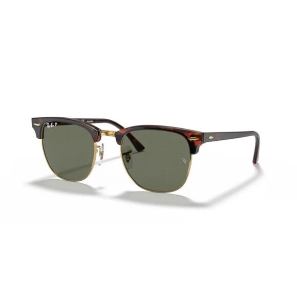 Share Ray-Ban RB3016 Clubmaster Sunglasses Red Havana w/ G-15 Green Polarized - Picture 9 of 9